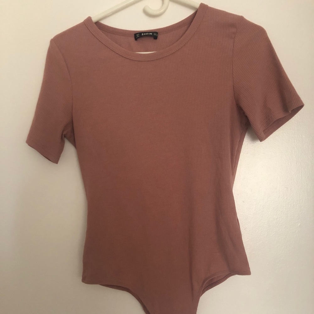 SHEIN Tan bodysuit shirt
